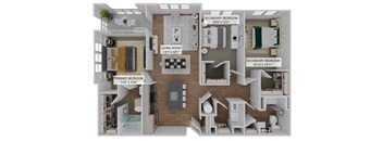 3 bed 2 bath at The Concord Apartments, Sarasota