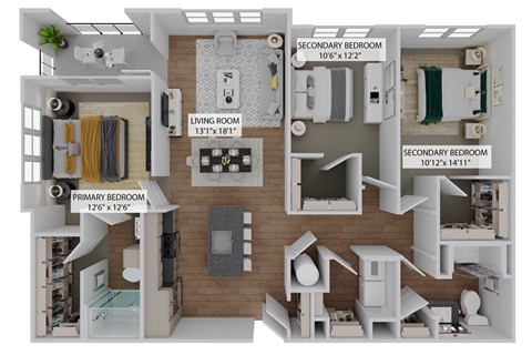 3 bed 2 bath at The Concord Apartments, Sarasota