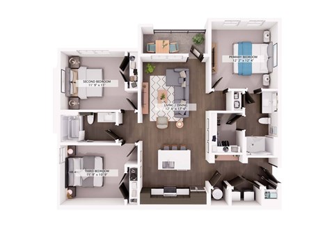C1 Floor plan at Switch Luxury Living in Colorado Springs, CO