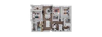The Airbus C1 Floorplan at The Stadler Luxury Apartments, Bradenton