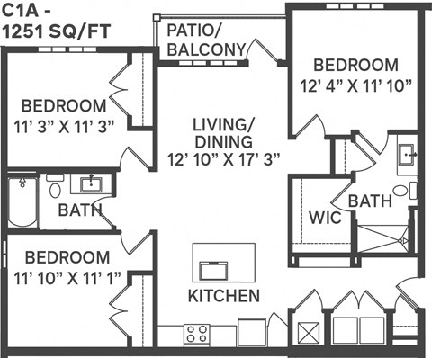 C1A Floor Plan at Apex, Colorado Springs