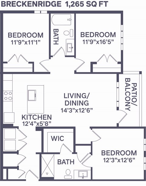 C1 Breckenridge Floor Plan  at Notch66, Longmont, CO