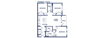 a floor plan of a house at Drift, Daytona Beach, Florida