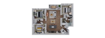2 bedroom floor plan  the residences at sawmill estates apartments in