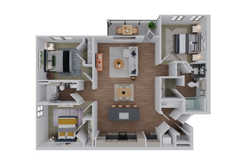 2 bedroom floor plan  the residences at sawmill estates apartments in