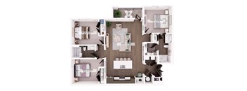 C2 Floor plan at Switch Luxury Apartments, Colorado Springs, CO