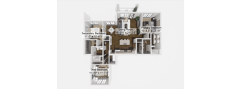C2 Floor Plan at The Levi Luxury Apartments, McDonough, GA