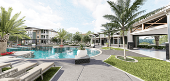 Swimming Pool at Verity Luxury Apartment Homes Apartments, FL, 32960