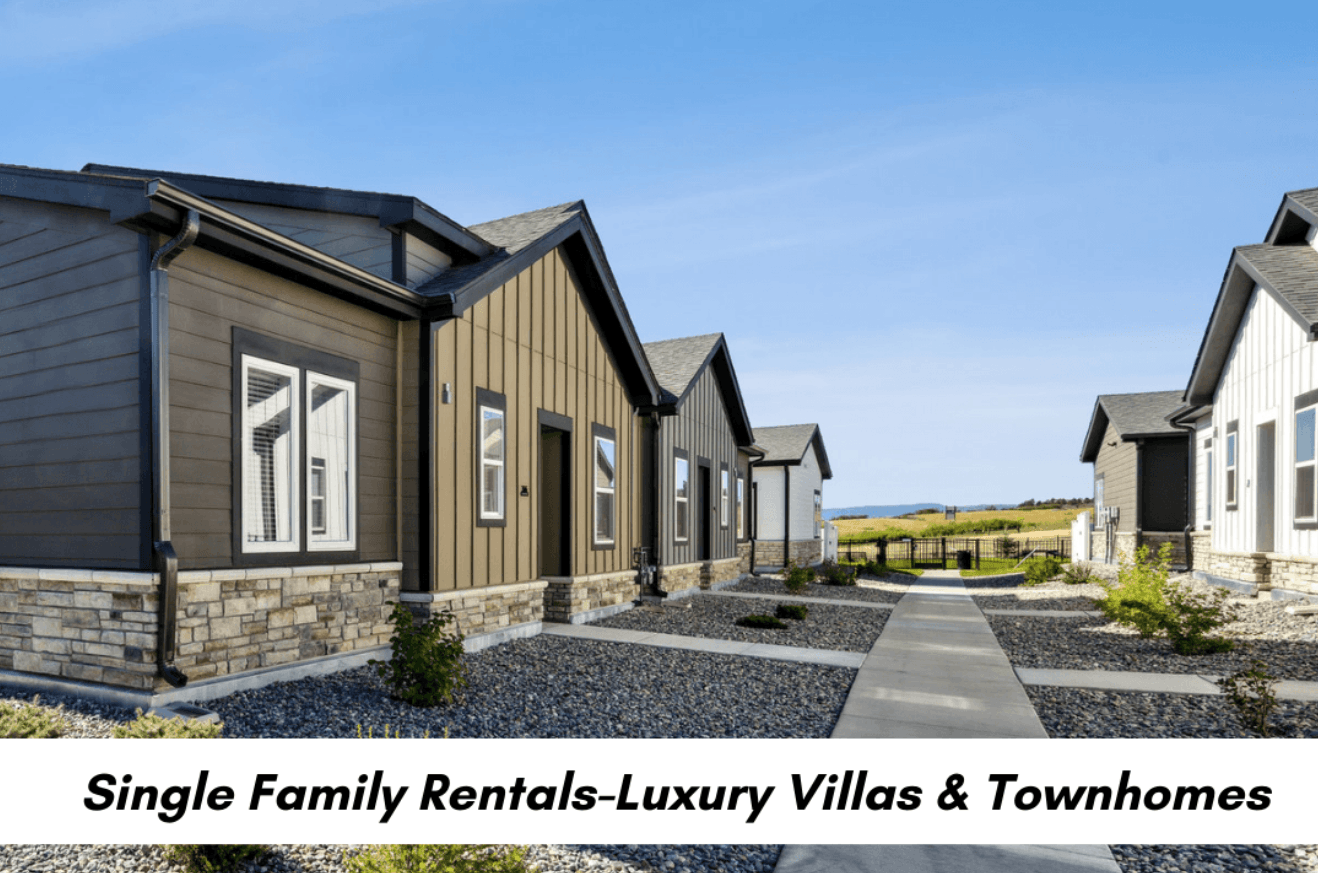 single family rentals luxury villas and townhomes in castle pines colorado at Citadel at Castle Pines, Castle Pines, CO