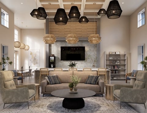 Clubhouse With TV at Velara Luxury Apartments, Ponte Vedra Beach