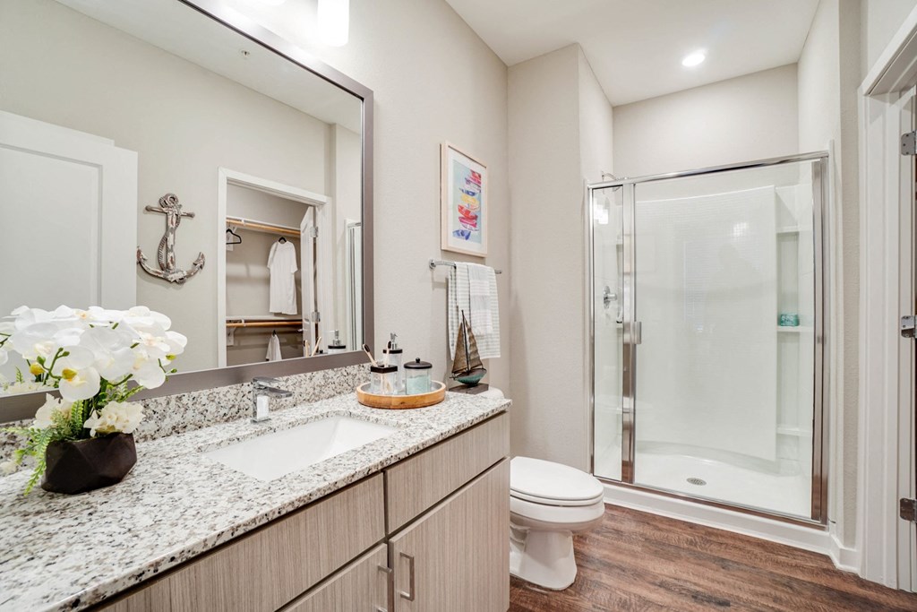 Modern Bathroom at Watermark at Urban Blu, Panama City Beach, FL