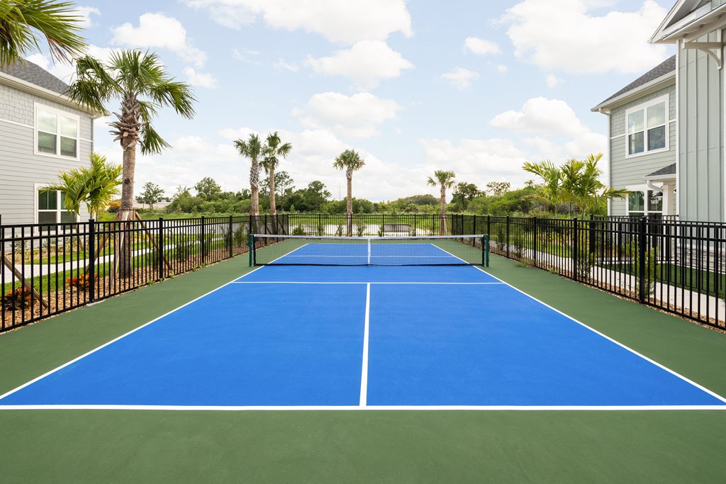 the tennis court at Palm Grove in Ellenton, FL 34222