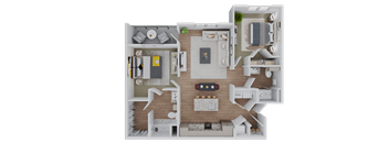2 bed 2 bath B2 Floor Plan at Standard441, Lady Lake, 32159