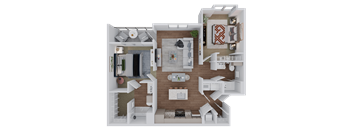 2 bed 2 bath B2a Floor Plan at Standard441, Lady Lake Florida