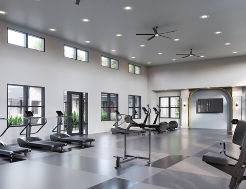 Gym at The Liliana Apartment Homes, Pooler Georgia