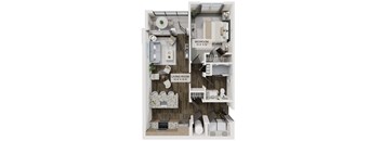 A1 Floor Plan at The Liliana Apartment Homes, Pooler Georgia