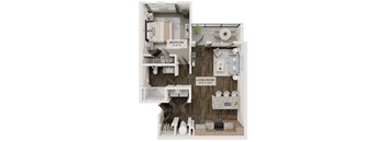 A2 Floor Plan at The Liliana Apartment Homes, Pooler
