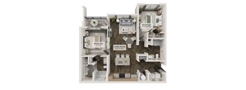 B1 Floor Plan at The Liliana Apartment Homes, Pooler