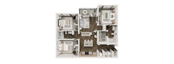 C1 Floor Plan at The Liliana Apartment Homes, Pooler Georgia