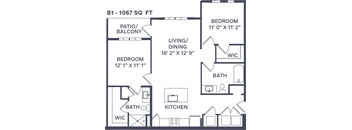 B1 Floor Plan at Taylor Farms, Charlotte