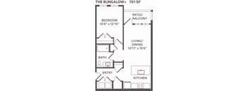 BUNGALOW Floorplan at Alta25, Colorado, 80132