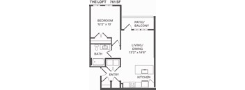 LOFT Floorplan at Alta25, Monument, Colorado