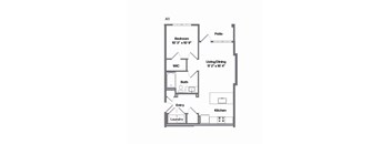 A1 Floor Plan at Watermark at Urban Blu, Florida, 32407