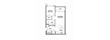 A1PLUS Floor Plan at Watermark at Urban Blu, Panama City Beach, FL, 32407