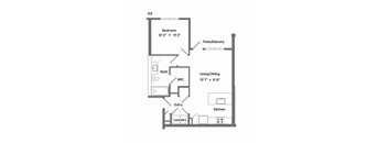 A2 Floor Plan at Watermark at Urban Blu, Panama City Beach, FL