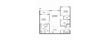 B1b Floor Plan at Watermark at Urban Blu, Panama City Beach