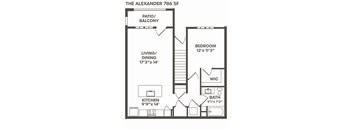 Alexander Floor Plan at Palm Grove, Ellenton
