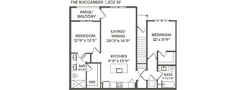 Buccaneer Floor Plan at Palm Grove, Ellenton