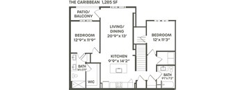 Caribbean Floor Plan at Palm Grove, Florida
