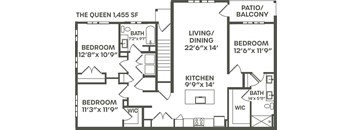 Queen Floor Plan at Palm Grove, Ellenton, FL