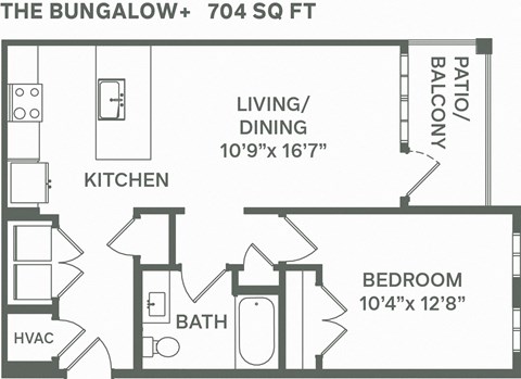 The Bungalow+ (A1+) Floor Plan at Premier at West Park, Colorado