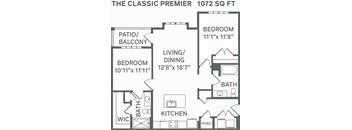 The Classic Premier (B1B) Floor Plan at Premier at West Park, Greeley, 80634