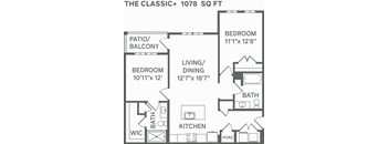 The Classic+ (B1+) Floor Plan at Premier at West Park, Greeley, CO