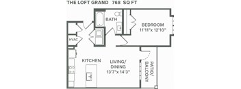 The Loft Grand (A2A) Floor Plan at Premier at West Park, Greeley, CO 80634