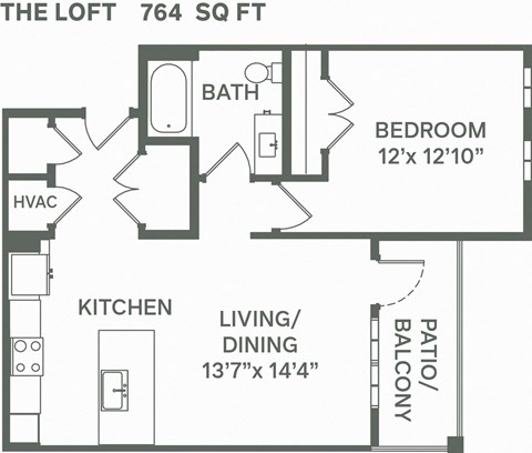 The Loft (A2) Floor Plan at Premier at West Park, Colorado, 80634