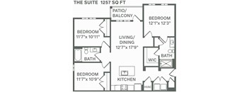 The Suite (C1) Floor Plan at Premier at West Park, Colorado