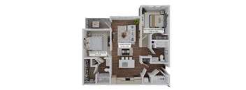 2 bed 2 bath A at The Quinn Luxury Apartments, Pensacola
