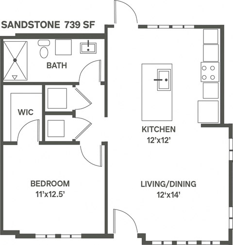 Sandstone Floor Plan at Slate at Fishers District, Fishers, Indiana