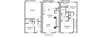 Shale Floor Plan at Slate at Fishers District, Indiana