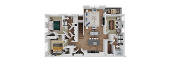 The Flat Upper (Select C1U) Floor Plan at Stella, San Tan Valley, AZ 85143