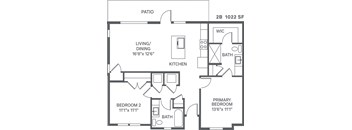 2B Floor Plan at Citadel at Castle Pines, Castle Pines, CO, 80108