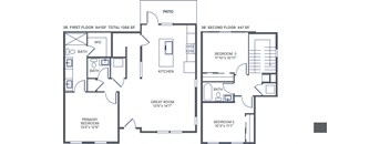 3B Floor Plan at Citadel at Castle Pines, Colorado