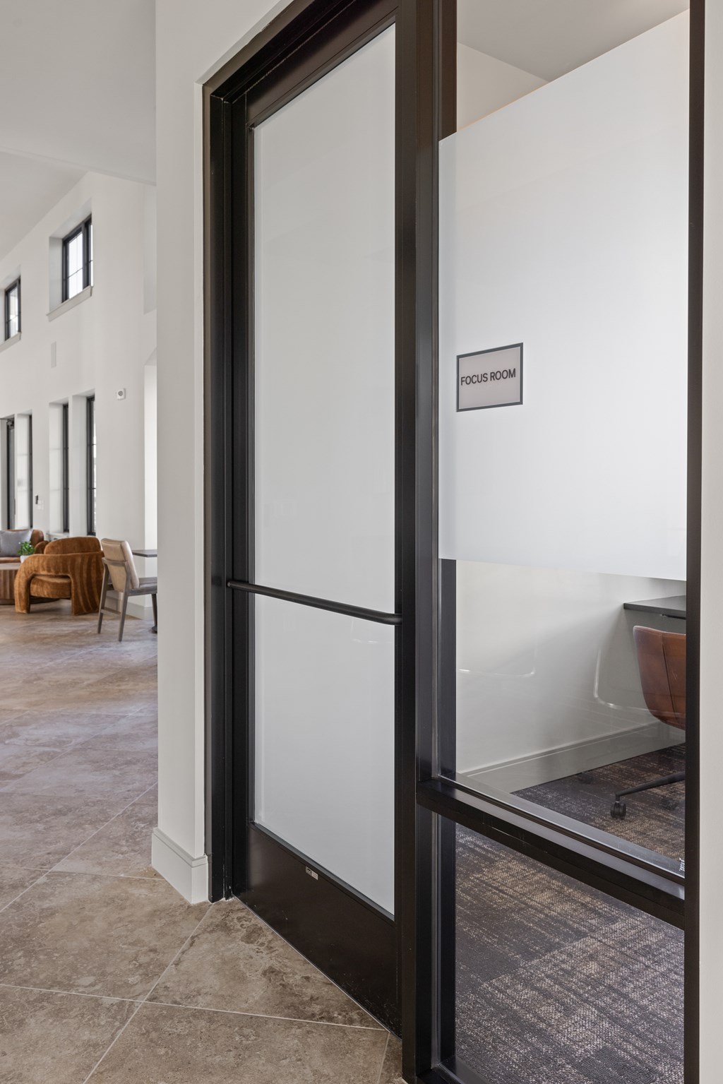 A glass door with a sign that says "JOY BATH" on it.