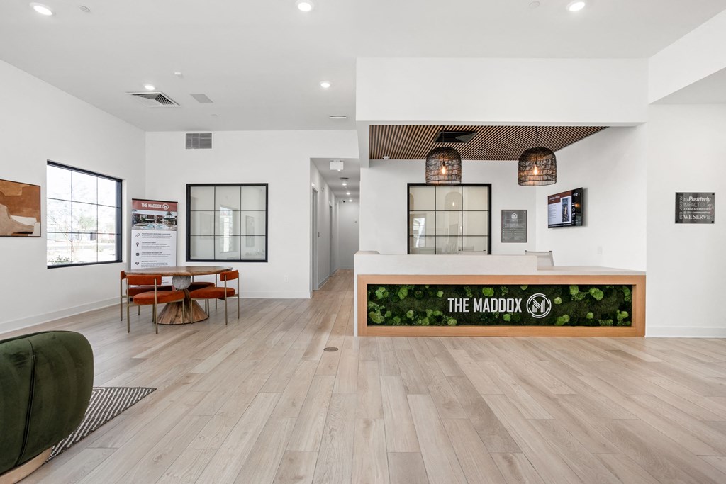 A reception area at The Maddox Luxury Apartments, Buckeye, AZ, 85326