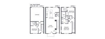 The Craftsman Floor Plan at The BLVD at Wilson Crossings, Wyoming, MI
