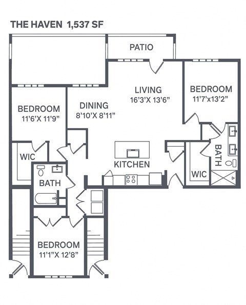 The Haven Floor Plan at The BLVD at Wilson Crossings, Michigan, 49418